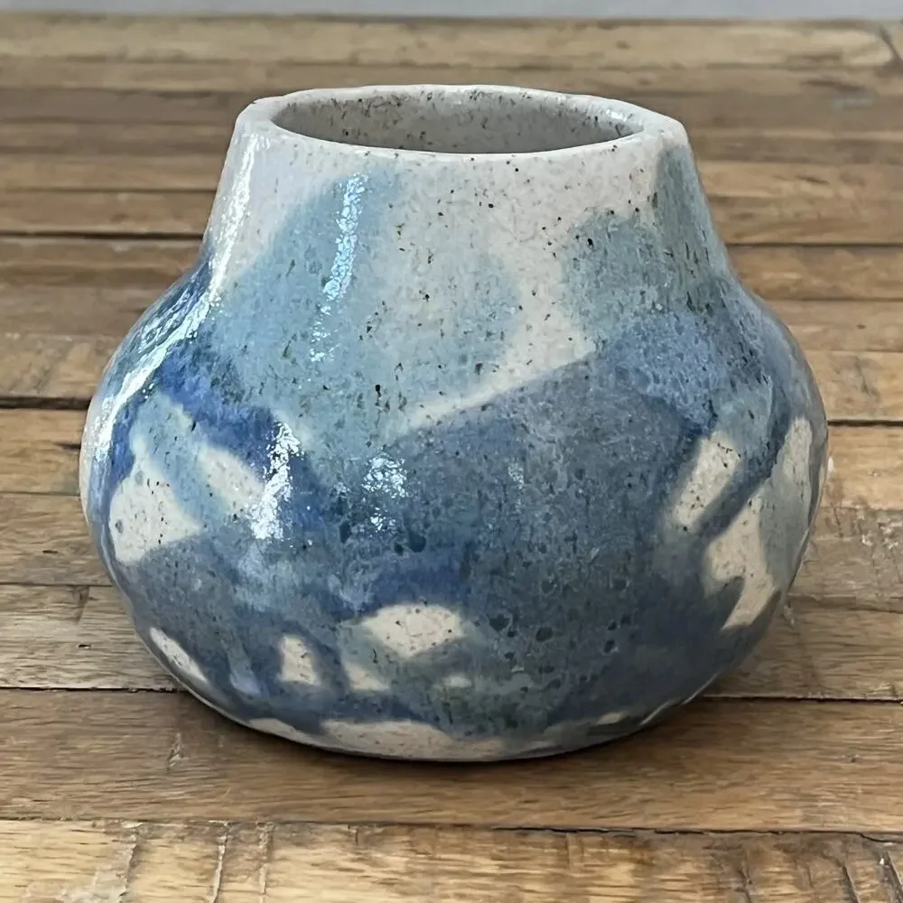 Studio Art Pottery Stoneware Vase 4.5